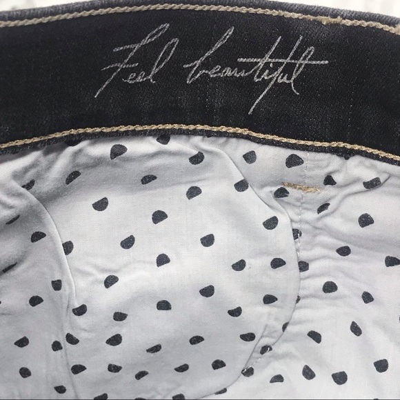 WHBM Noir Black Ankle Zip Capri Jeans - Picture 6 of 6